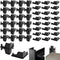 Sraseenomy 50 Pcs Post Inserts Connectors for Storage Rack and Whalen Muscle Rack