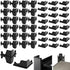 Sraseenomy 50 Pcs Post Inserts Connectors for Storage Rack and Whalen Muscle Rack