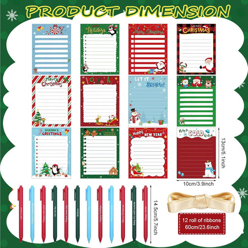 Yeaqee 12 Set Employee Appreciation Gifts, Motivational Sticky Notes & Pens for Office Supplies
