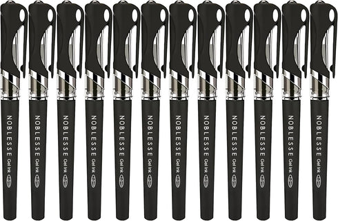 Black Ink Gel Pens by MyLifeUNIT, 1.0 mm Bold Point Pens, 12 Pack