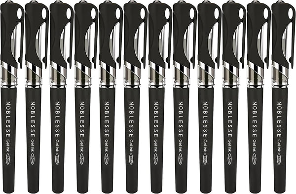 Black Ink Gel Pens by MyLifeUNIT, 1.0 mm Bold Point Pens, 12 Pack
