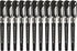 Black Ink Gel Pens by MyLifeUNIT, 1.0 mm Bold Point Pens, 12 Pack