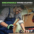 Framer Work Gloves - Fingerless Framing Gloves, Open-Finger Carpenters Gloves, High Dexterity Durable Fit