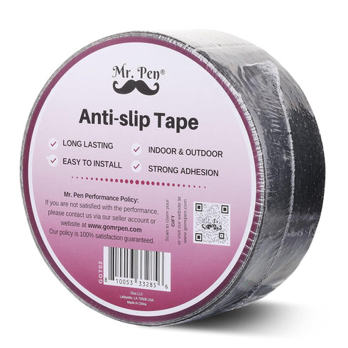 Mr. Pen Grip Tape - 2 Inch, 23 Feet Anti Slip/Non Skid Tape for Stair, Waterproof Black Grip Tape Roll