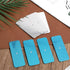 JJUNW 10 Counter PCS Under Cabinet Light Magnetic Strip, Adhesive Metal Plates for Magnetic Mounts Replacement Magnetic