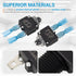 BlueStars 5 Packs 12Amp Thermal Circuit Breaker, 125/250V AC 32V DC, Overload Protector with Manual Reset Kit