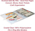 EnvyPak Clear Four Pocket Sheet Protector Refill Pages - Top Loading, Archival Safe, Pack of 20 Pages for 2x5 Paper