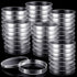 200 Pack Sterile Plastic Petri Dishes - 90mm Dia x 15mm Deep Clear Thick Science Dish Lab Cell Culture Dishes for Lab