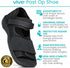 Vive Post Op Shoe - Lightweight Medical Walking Boot with Adjustable Strap - Orthopedic Recovery Cast Shoe for Post