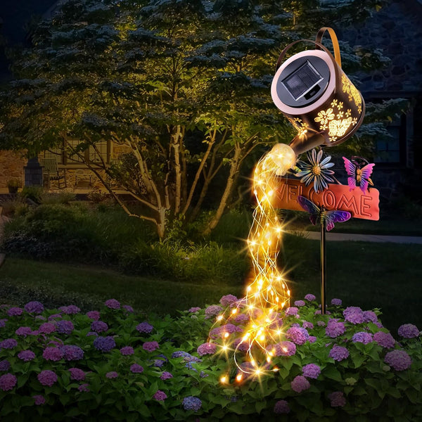 SRNPMIU Solar Watering Can Light, Solar Lights Outdoor Decor, Garden Decor Lights for