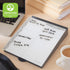 ECR4Kids Memo Station, MessageStor Dry-Erase Glass Board Desk Organizer, Grey