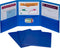 C-Line 3-Pocket Tri-Fold Heavyweight Poly Portfolios, Blue, Box of 24 (33945-24)