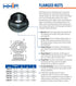 HHIP 3900-1228 Flanged Nut, Steel, 3/4-10"