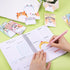 6 Pack 270 JIANTA Cute Sticky Notes, New Cartoon Animal Pattern Sticky Notes Markers Flags, Self-Stick Memo Pads