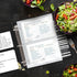 Recipe Card Sleeves Protectors, Half Letter 4x6 for 8.5x9.5 Binders, Pack of 25 Crystal Clear Covers