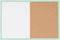MasterVision Pastel Collection Combo Dry Erase Whiteboard/Cork Bulletin Board, Green MDF Frame - 23.62" x 17.72"