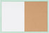 MasterVision Pastel Collection Combo Dry Erase Whiteboard/Cork Bulletin Board, Green MDF Frame - 23.62" x 17.72"