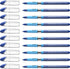 Schneider Slider Basic F Ballpoint Pen, 0.7 mm, Blue Ink, Box of 10