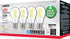 Satco S12437 A19 LED 4-Bulb Value Pack, 75W Replacement, 3000K, Clear