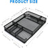 Desk Drawer Organizer Tray, Adjustable 6 Grid Metal Mesh Storage Box for Office, Home, School Supplies, 12.6X9X1.9