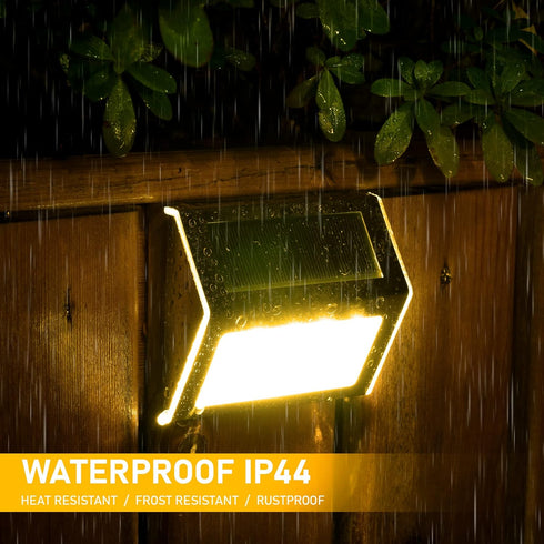 6 Pack 4 SOLPEX Solar Step Lights, Solar Stair Lights, Outdoor Fence Lighting, Solar Powered Deck Lights Waterproof