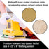 Dura-Gold Premium 1/2 Sheet Gold Sandpaper Sheets, 100 Grit (Box of 16) for Woodworking and Auto Paint