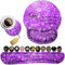 Mouse Pad with Wrist Support, Ergonomic Gel Memory Foam Keyboard Rest, Beautiful Purple Glitter for Office Decoration