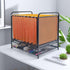 SETTFRFE Hanging File Folder Organizer with Drawer, Mesh File Bins for Hanging Files, Letter Size, Black