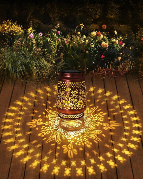 Fussion Hummingbird Solar Lanterns Outdoor Waterproof Elegant Garden Decor Birthday Gifts for Women Mom Grandma Sister