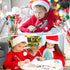 Yexiya Christmas Multi Point Stackable Push Pencil, 48 Pcs Bulk with Xmas Tree Santa Snowman Reindeer Topper