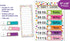 Teacher Created Resources Confetti 14 Pocket Daily Schedule Pocket Chart, 13" x 34"