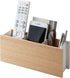Yamazaki Home Caddy Desk TV Pen Holder | Steel + Wood | Remote Control & Tablet Organizer, Small