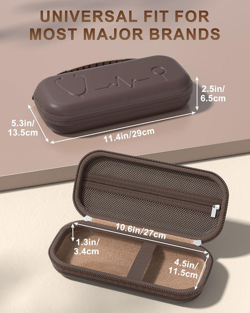 3M ProCase Stethoscope Case for Littmann Classic III & Cardiology IV, Hard Protective Carrying Bag Fits MDF, ADC, Omron