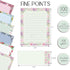 Better Office Products Floral Paper Stationery Set, 100 Piece Set (50 Lined Sheets + 50 Envelopes), 8.5 x 11 inch