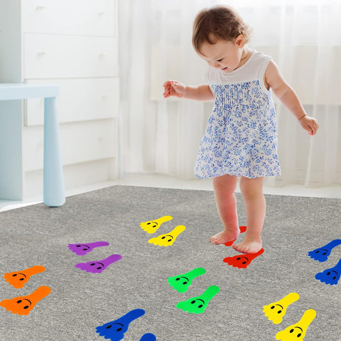 IKAYAS 48 Pcs Carpet Circles - Carpet Spot Markers for Classroom, 6 Colors Carpet Marker Spots