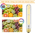 7.3 Inch T10 Bulb 60 Dimmable 3000K E26 Bulb, AC120V 600lm,6W Bulb sconces,4 Pack(6w-3000k) LED Watt, Soft White Edison