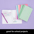 PAPERAGE Small Composition Notebook Journals, 16-Pack, 60 Pages, 8 Color Covers, College Ruled Lined Paper (Pastel)