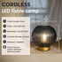 Battery Operated Lamp with Remote Control for Table Decor,Small Cordless Table Lamps with Timer&Replaceable LED