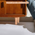 4pcs 15cm Zerodeko Solid Wood Furniture Legs for Sofa Chair Cabinet Support, Oak Color Replacement Parts for Coffee