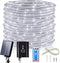 ICRGB Solar Rope Lights, 66FT 200LED 1800mAh Outdoor Waterproof Solar Lights with