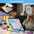 Small Dry Erase White Board 10"X10", Desktop Black Frame with Stand, 3 Markers
