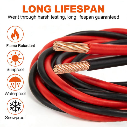 KToyeang 18 50FT, 18 2 18/2 12V/24V Gauge Wire AWG Red and Black Conductor Speaker Wire Copper Clad Aluminum Automotive