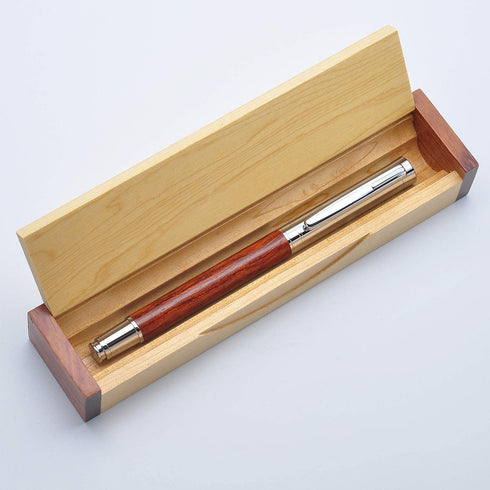 LACHIEVA LUX Classic Rosewood Rollerball Pen Set - Luxury Writing Tool for Men & Women