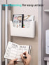 Wall File Organizer Holder, Wall Mount Hanging File Organizer, Office Mail Supplies Storage, 2 Packs