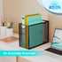 Letter-Size Hanging File Folder Organizer, Metal Mesh Storage Box, Big Desk File Holder, No Installation Required
