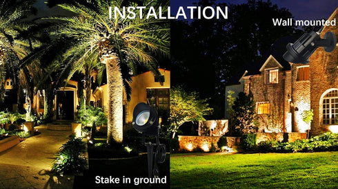 120V 10W (10W, LED Outdoor Spotlight Flag Light Waterproof Spot Lights for Yard Flagpole House Tree Plug in Christmas