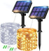 btfarm 2 Pack Solar String Lights Outdoor - 160LED 66FT Solar Fairy