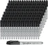 Yocfon Permanent Markers Bulk, 144 Count Black Permanent Markers Set, Fine Tip, Waterproof