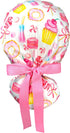 Ponytail Scrub Caps for Men and Women - Stylish Head Cover with Ribbon Ties