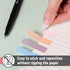 Mr. Pen Sticky Tabs, 1600 Pcs Colorful Transparent Book Tabs, Page Markers for Annotating Books